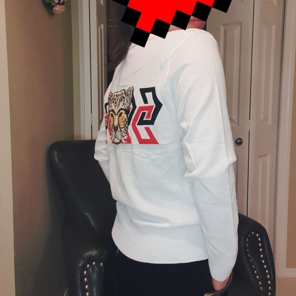 Embroidery white cadigan - Picture 3 of 10